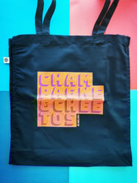 Image 1 of CHAMPAGNE & CHEETOS TOTEBAG COTTON