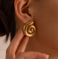 Image 2 of Ammonite Earrings