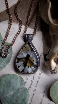 Image 3 of Wasp and Daisy Pendant