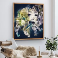 Image 2 of I Am With You mixed media framed canvas 