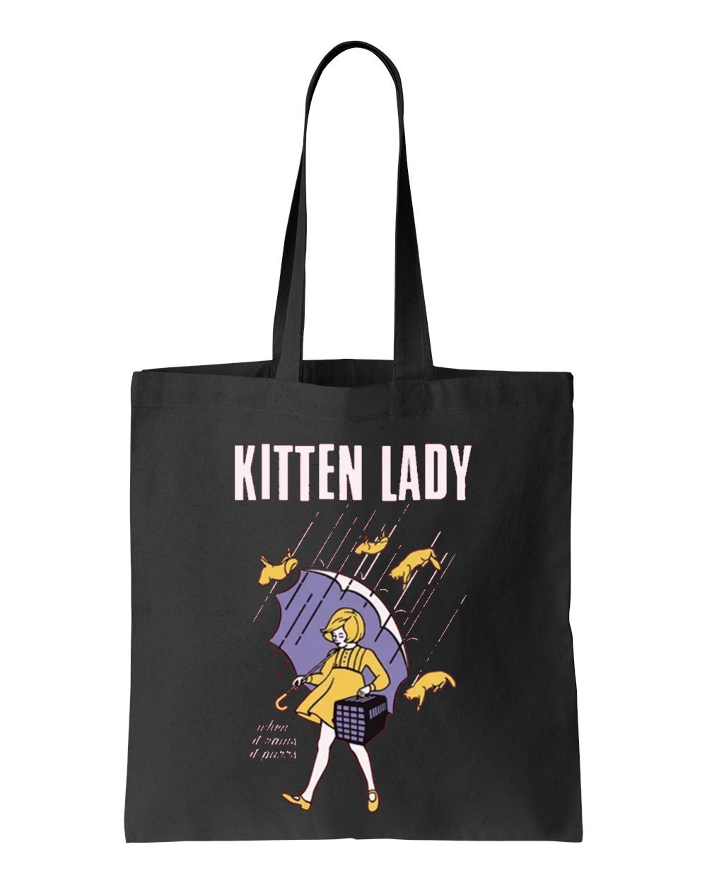 Image of When It Rains It Purrs Tote Bag