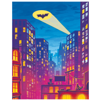 Image 2 of Neon Batman Art Print
