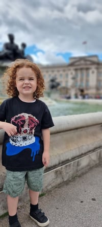 Image 8 of Blue Crown T shirt full bling