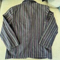 Image 6 of Women's Vintage Military Blazer Up cycled 1 of a kind , Navy w-red & gold pin stripes