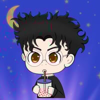 Image 1 of Dan Da Dan Boba Chibi Stickers