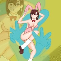 Image 1 of Dan Da Dan Bunny Girl Stickers