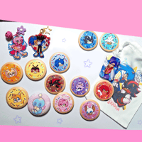 Image 2 of Sonic and Friends (Buttons, Charms, Pouches, and Prints)