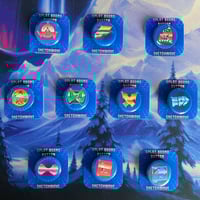 Image 2 of Splatoon Chrome Gear Brand Buttons