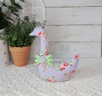 Image 2 of Calico Fabric Goose