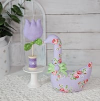 Image 4 of Calico Fabric Goose