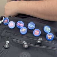 Image 3 of Splatoon Chrome Gear Brand Buttons