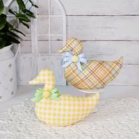 Image 1 of Calico Fabric Duck