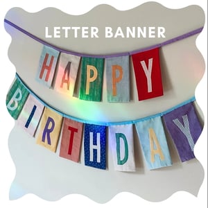 Image of Letter Banner Pattern & Instruction Guide