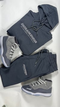 Image 4 of Grey/White hoodie set 