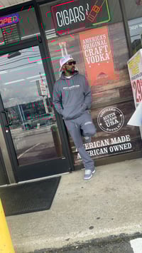Image 5 of Grey/White hoodie set 