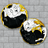 Image 1 of Spooky Wolf 2-Sided Throw Pillowcase