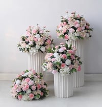 Pink Rose Floral Centrepieces 