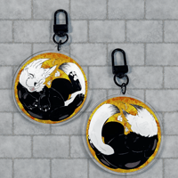 Spooky Wolf 2-Sided Charm