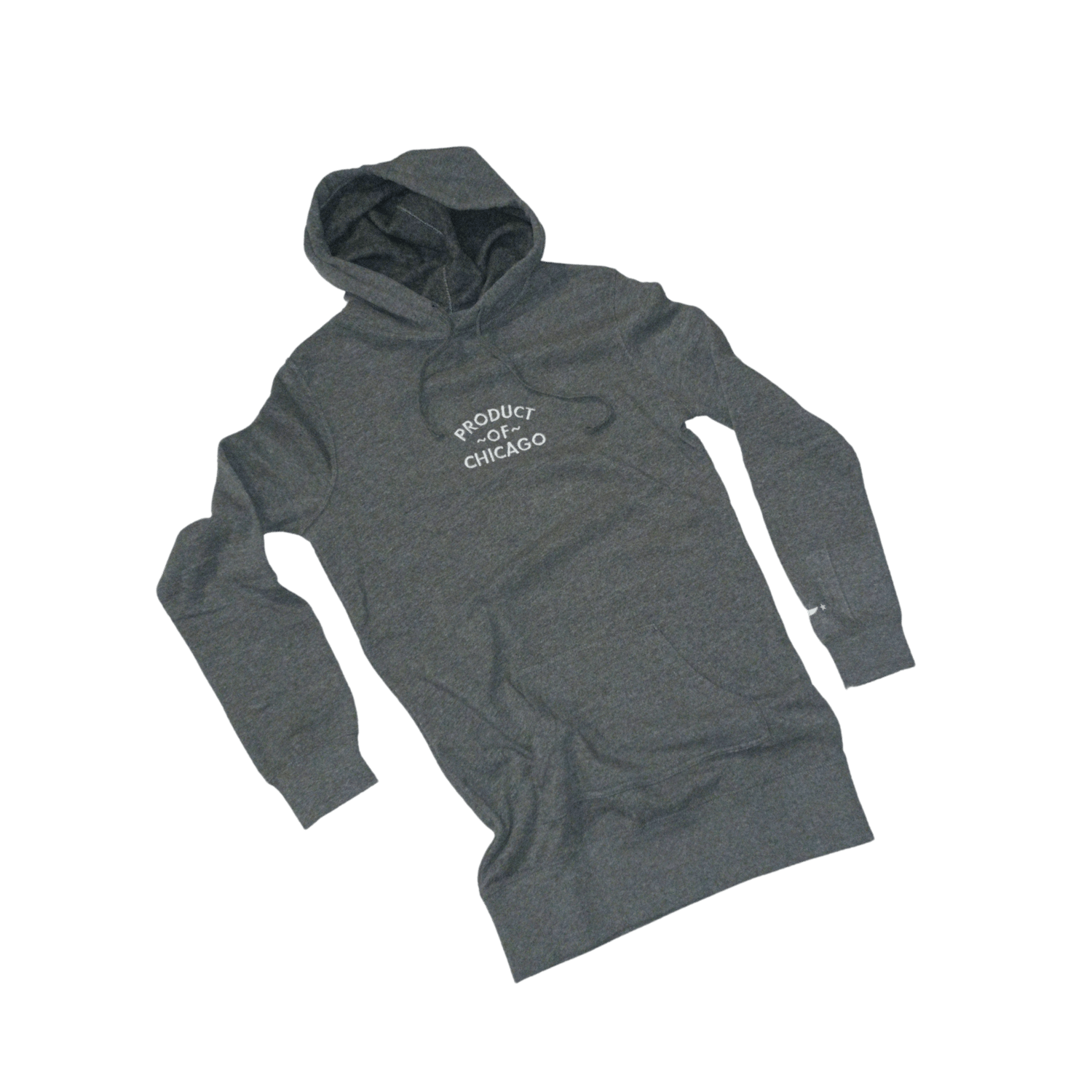 Image of GREY EXTENDED HOODIE