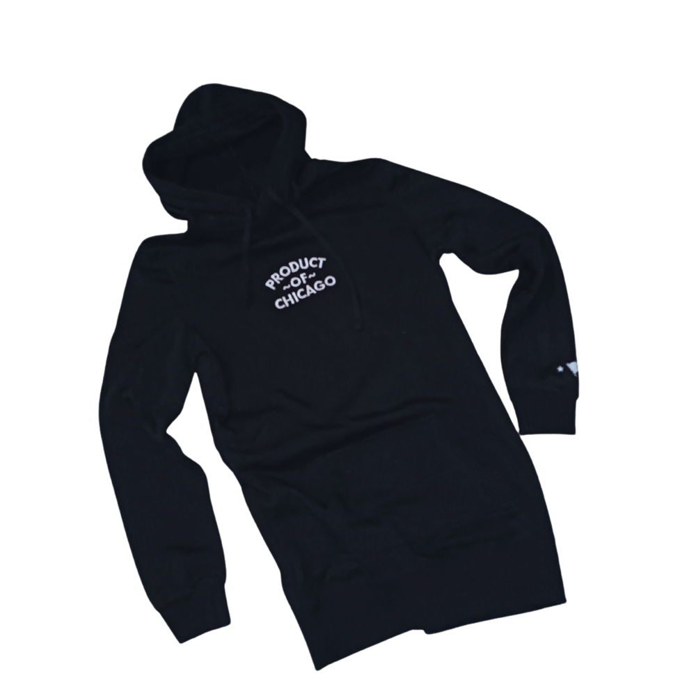 Image of BLACK EXTENDED HOODIE