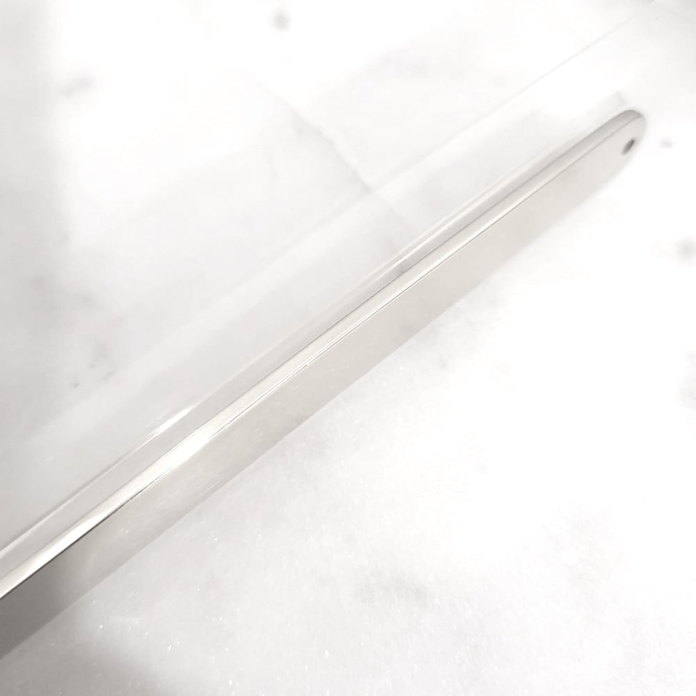 Image of Excellent Quality Sublimation Bookmark Laserable Blanks. Slim Popsicle engravable Steel Silver Blank