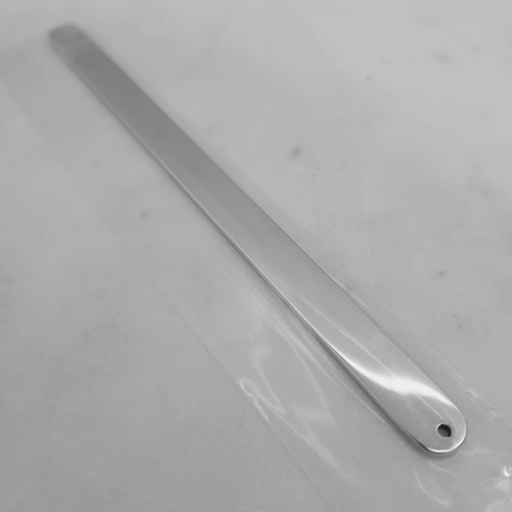 Image of Excellent Quality Sublimation Bookmark Laserable Blanks. Slim Popsicle engravable Steel Silver Blank