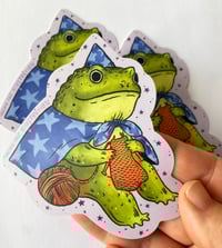 Image 1 of Frog Wizard Sticker