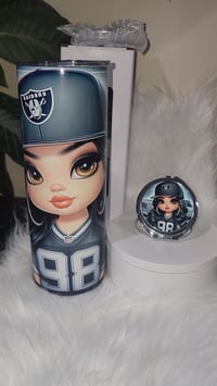 Tumbler & compact mirror combo
