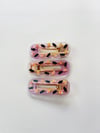 Purple Candy Corn/Bats Hair Clip