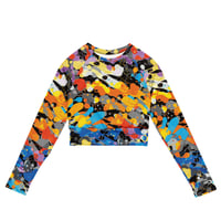 Image 1 of Cygen Divine Designs Women's Carefree Recycled Long-Sleeve Crop Top