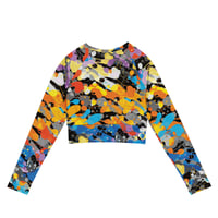 Image 3 of Cygen Divine Designs Women's Carefree Recycled Long-Sleeve Crop Top