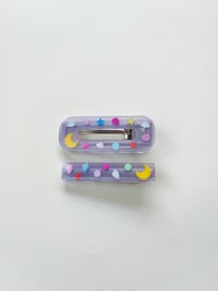 Lavender Confetti Clip