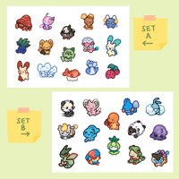 Image 1 of Blorbo 'mon Vinyl Waterproof Sticker Set 5