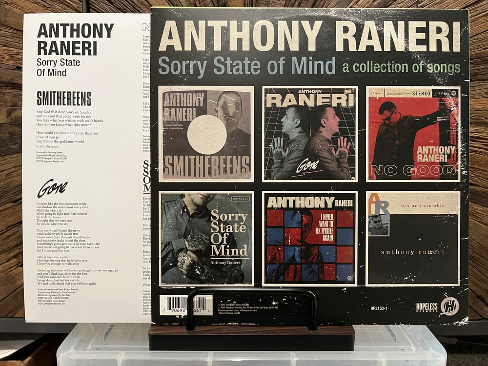 Anthony Raneri  – Sorry State Of Mind (2015)