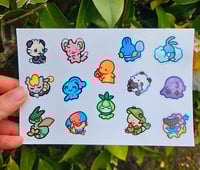 Image 3 of Blorbo 'mon Vinyl Waterproof Sticker Set 5