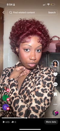 Image 1 of 99J Pixie Cut Lace Wig 