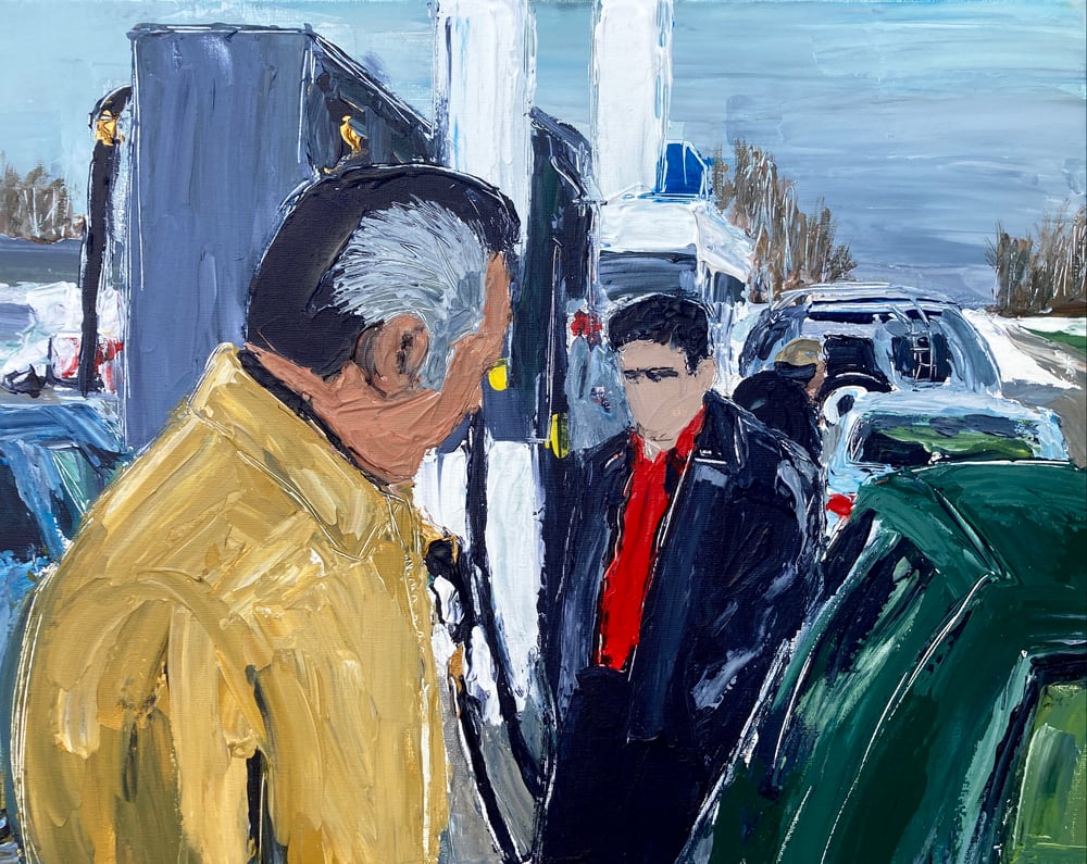 Image of Gas stop (original on canvas)