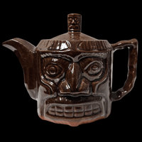 Image 1 of Vintage Hawaii Kai New York Tiki Teapot FREE SHIPPING!