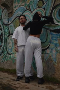 Image 3 of CHAOTIK WHITE ELASTICATED BACK PRINT