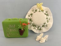 Image 11 of Barbie - Vintage Rain Bonnet Suitcase with Dress and Hat