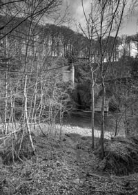 The castle and the bridge exclusive print (monochrome)