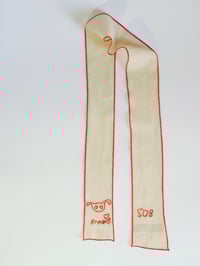 Image 5 of Fragile Rabbit embroidered hair ribbon