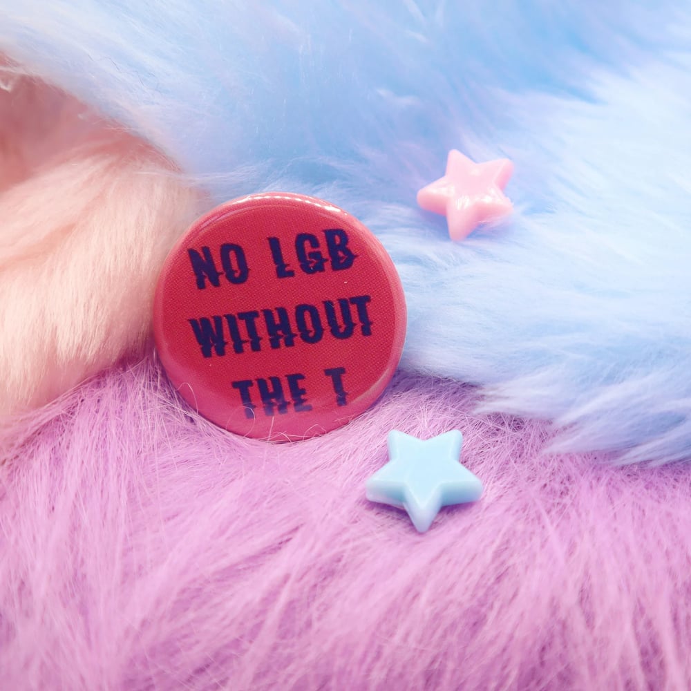 Image of No LGB Without The T Button Badge