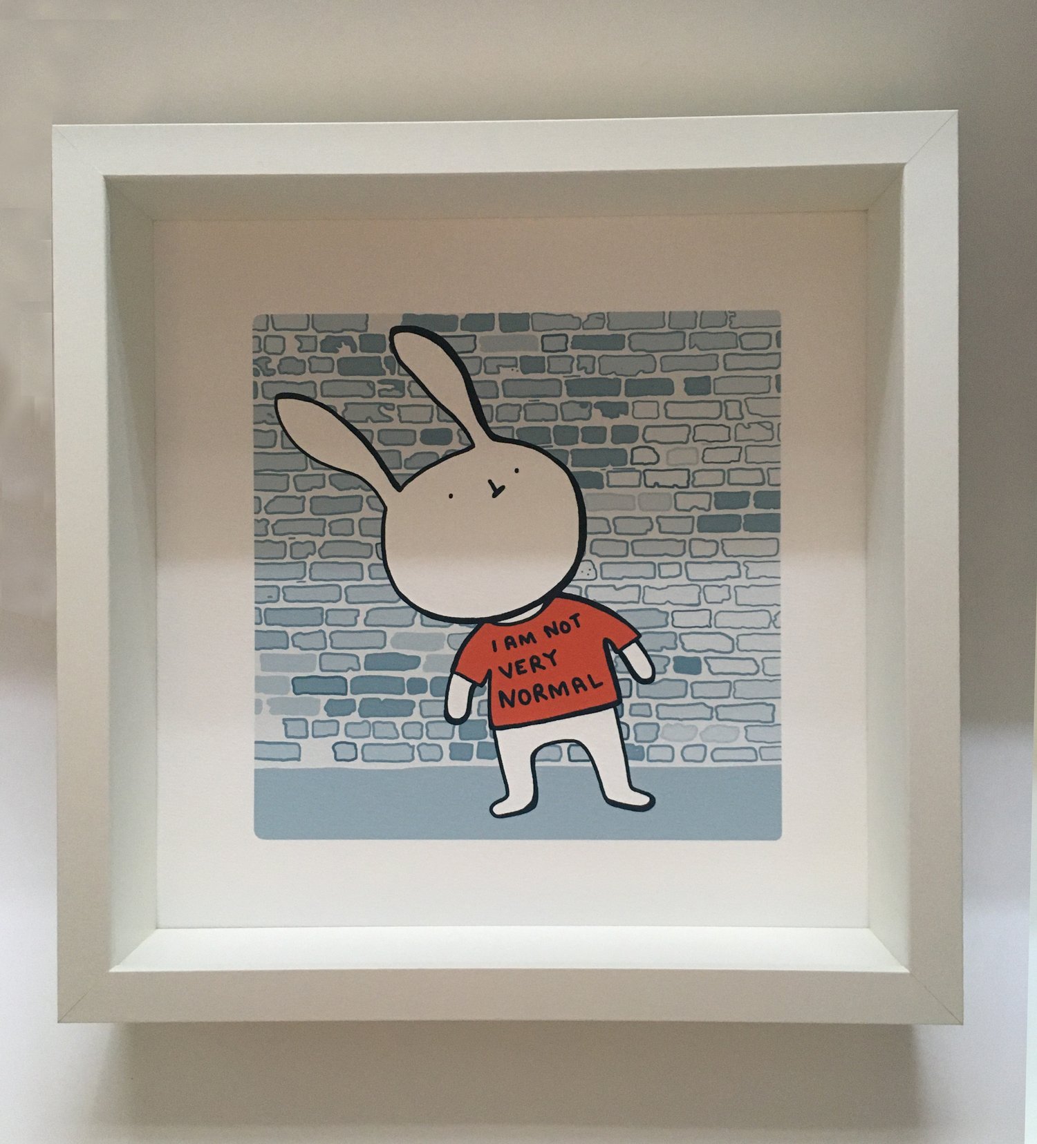 I Am Not Very Normal, signed Fluffy print