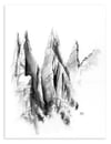 Les Aiguilles du Diable (Massif du Mont-Blanc) / 30 cm x 44 cm