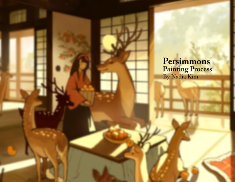 Image of Persimmons Painting Lesson