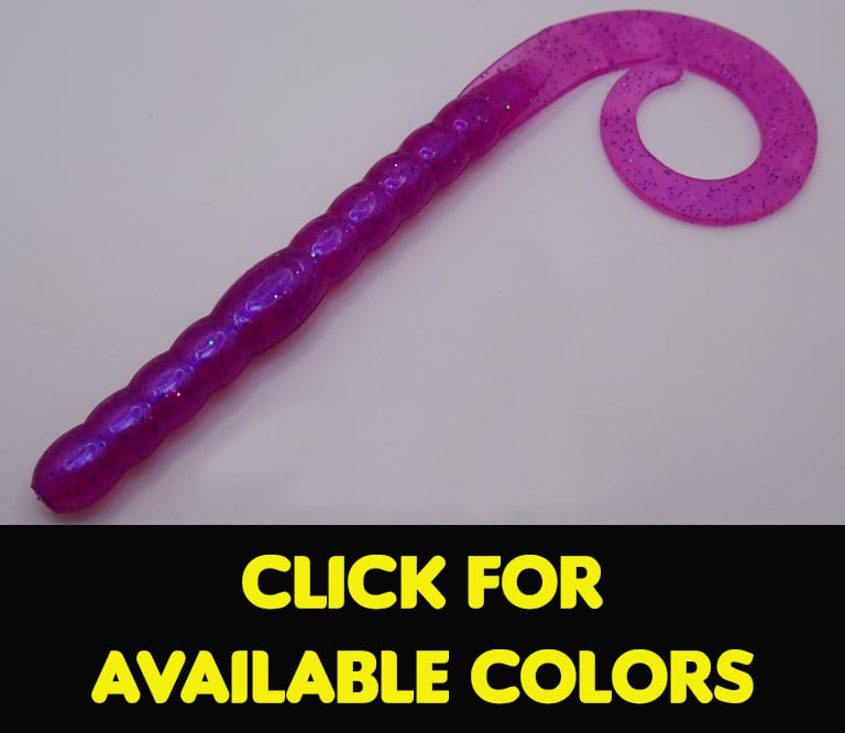 Image of 7.5" Curly Sue Worm (8pk) (Various Colors) Group 1