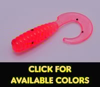 Image 1 of 1" Curly Tail Grub (32pk) (Select your color)