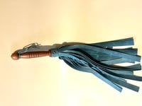 Image 5 of Green Pull-up Leather flogger