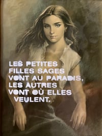 Image 2 of Tableau LES PETITES FILLES SAGES…